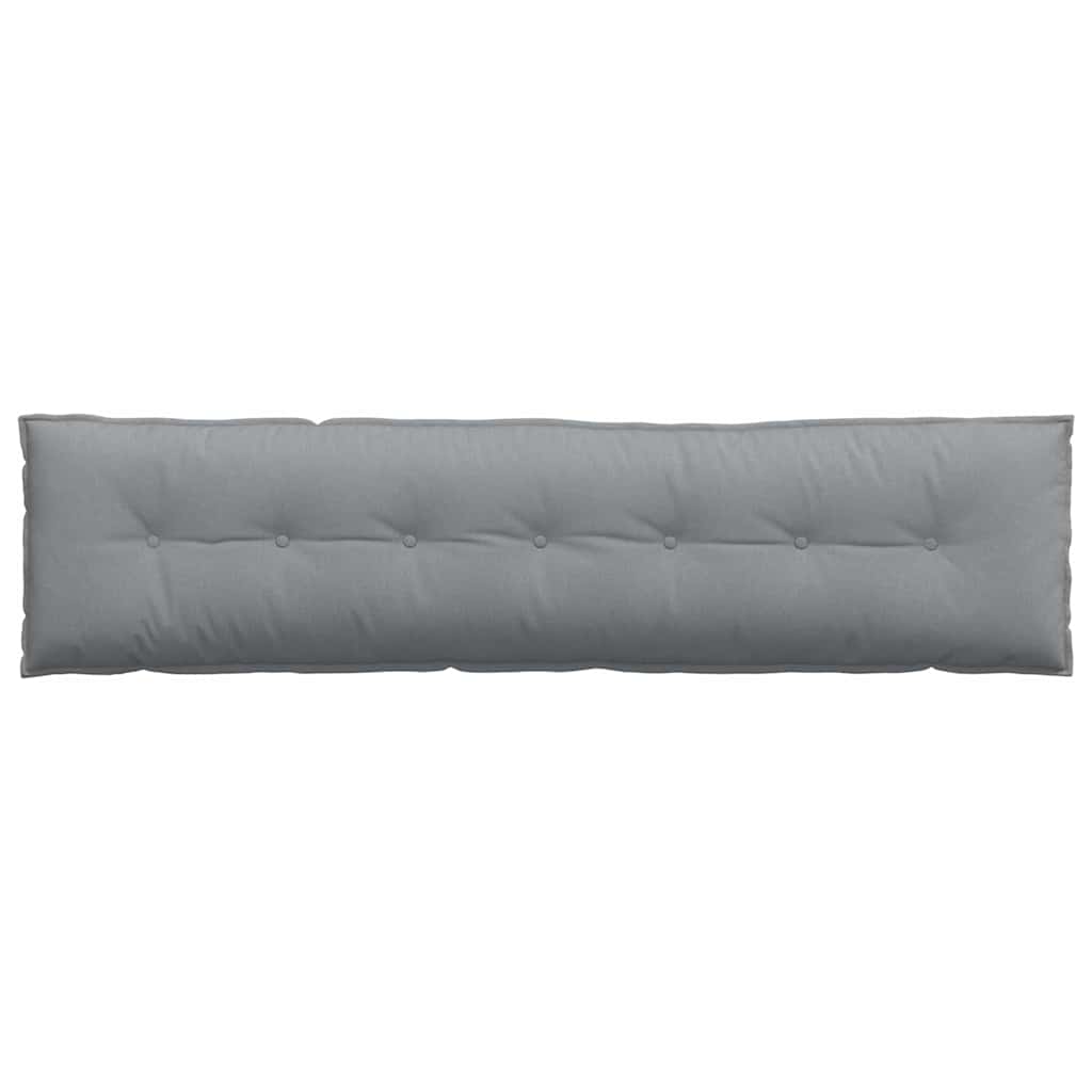 Cuscino per Schiena Grigio chiaro 200 x 19 x 50 cm Tessuto