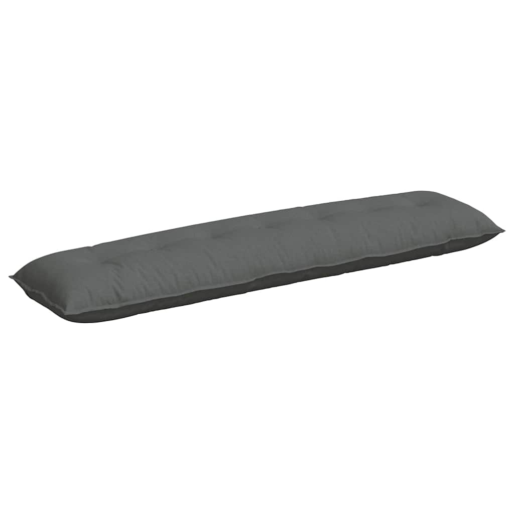 Cuscino per Schiena Grigio scuro 200 x 19 x 50 cm Tessuto
