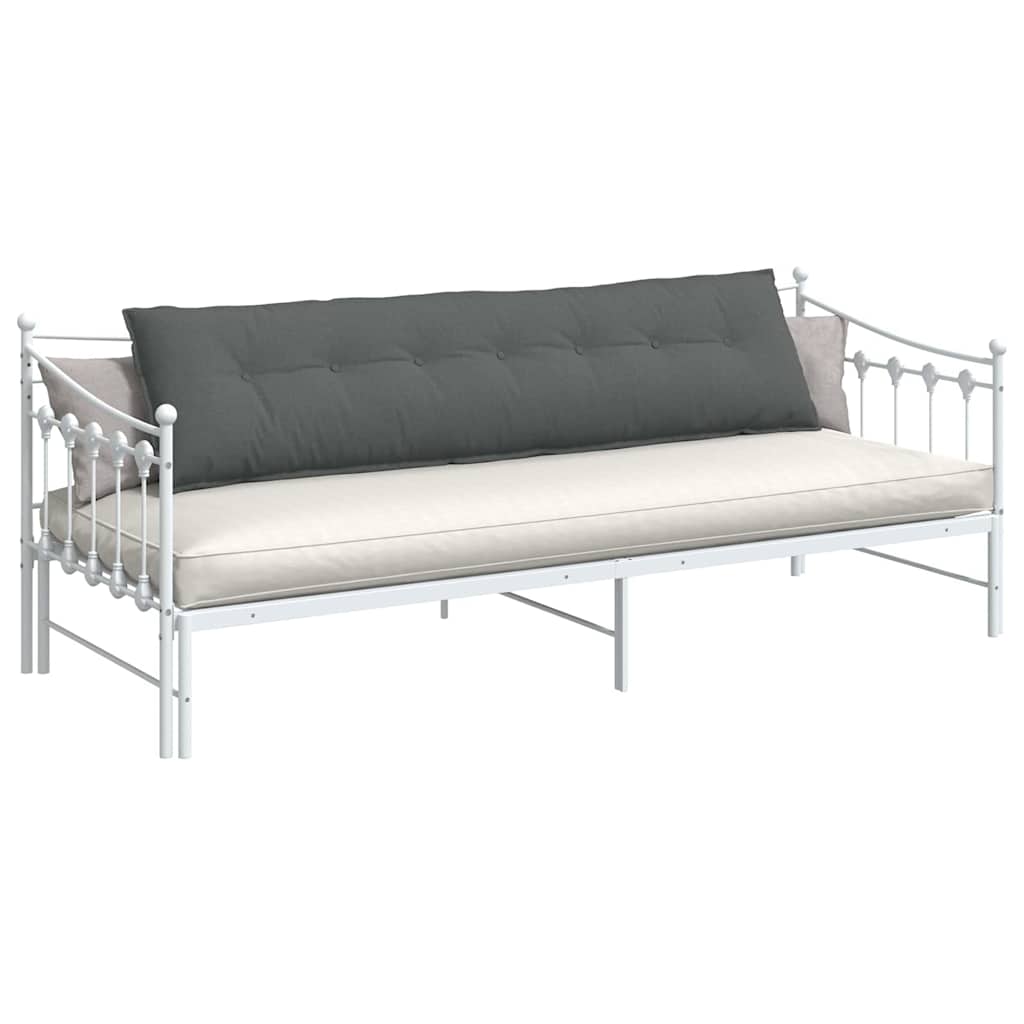 Cuscino per Schiena Grigio scuro 200 x 19 x 50 cm Tessuto