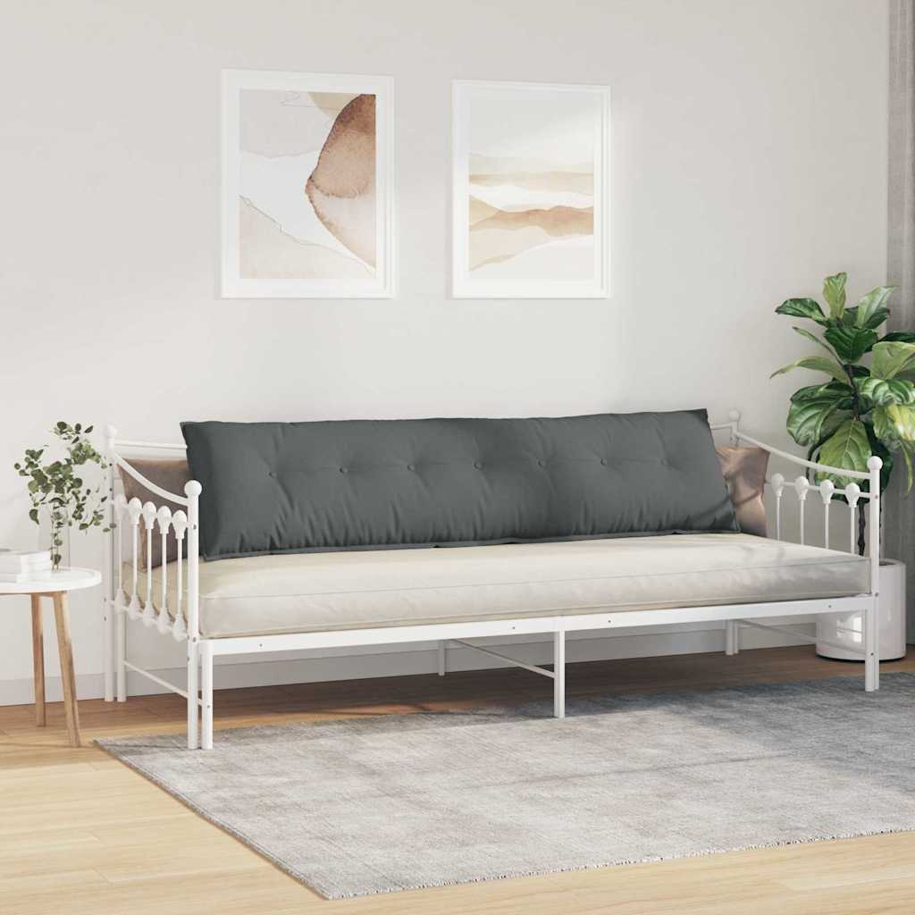 Cuscino per Schiena Grigio scuro 200 x 19 x 50 cm Tessuto