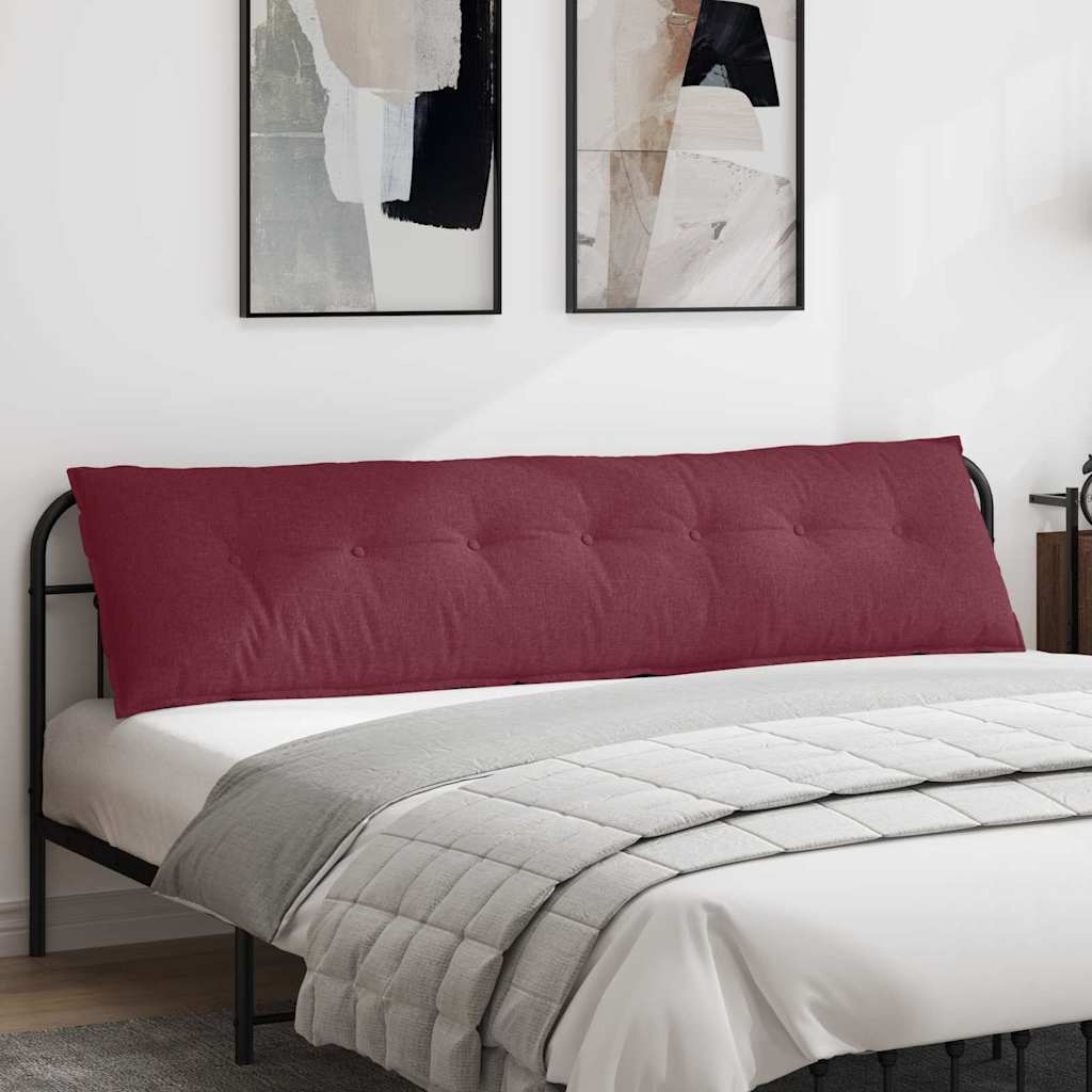 Cuscino per Schiena Rosso Vino 200 x 19 x 50 cm Tessuto