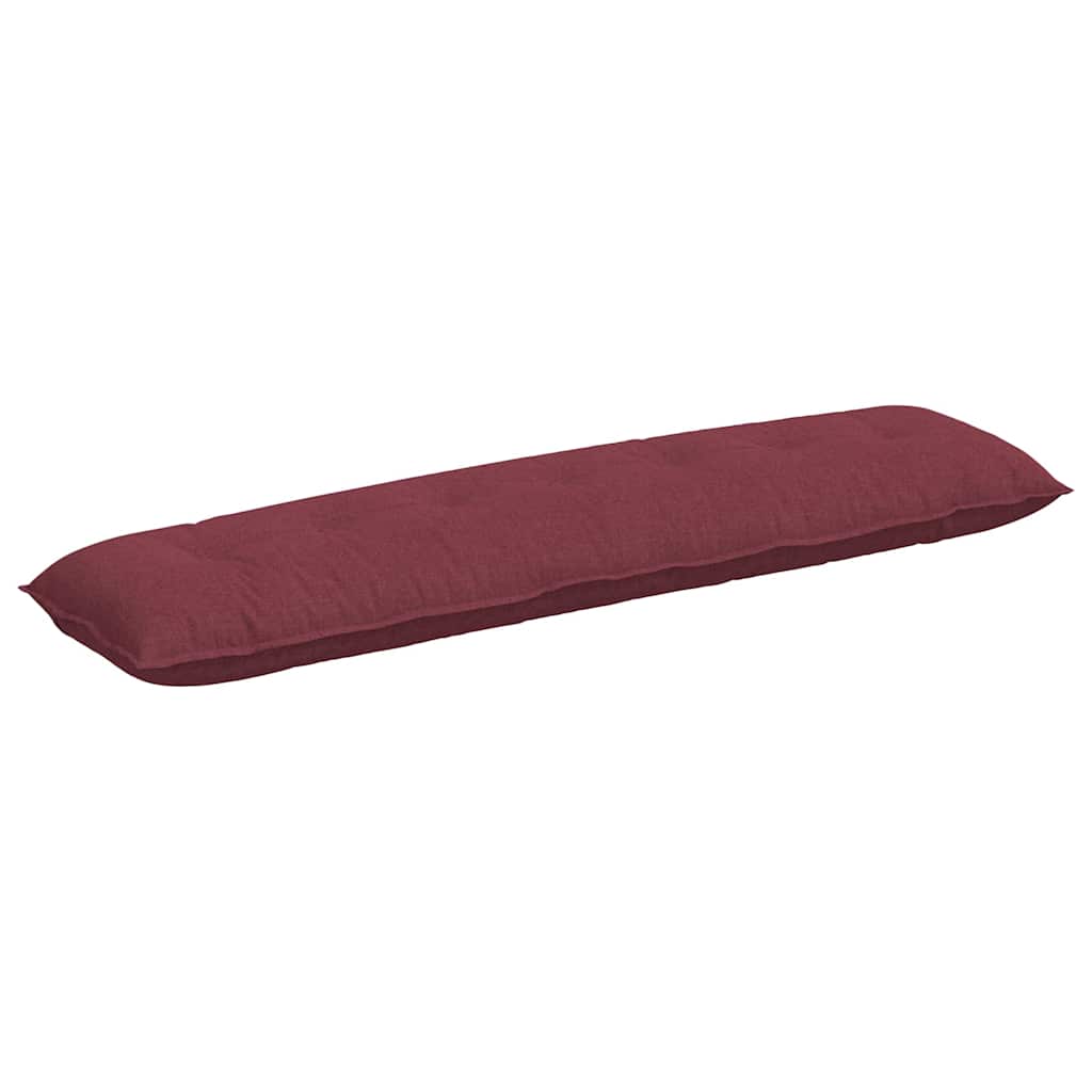 Cuscino per Schiena Rosso Vino 200 x 19 x 50 cm Tessuto