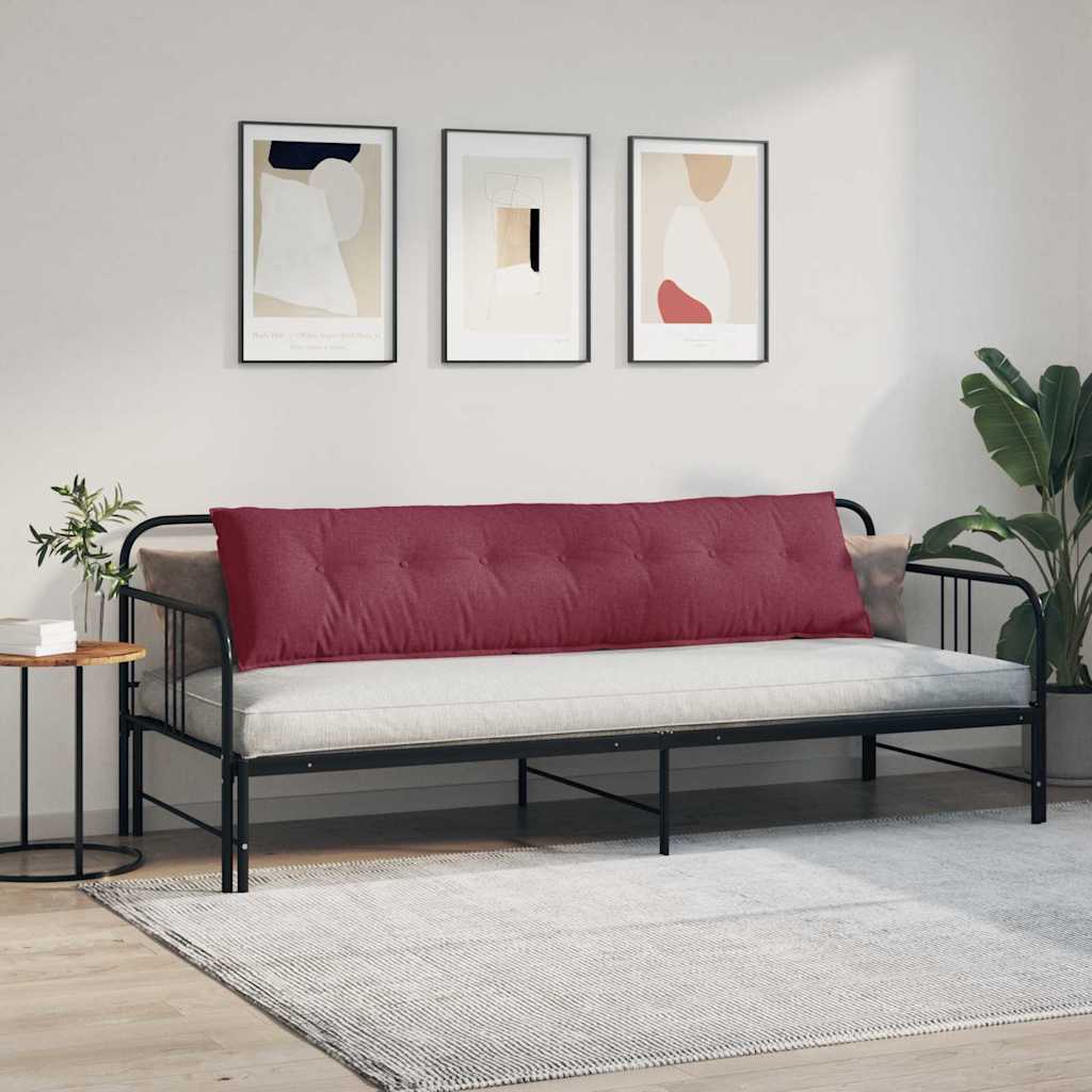 Cuscino per Schiena Rosso Vino 200 x 19 x 50 cm Tessuto