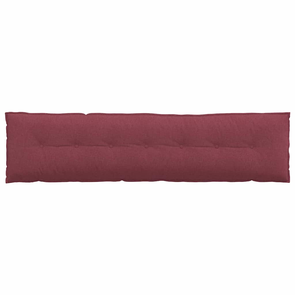 Cuscino per Schiena Rosso Vino 200 x 19 x 50 cm Tessuto