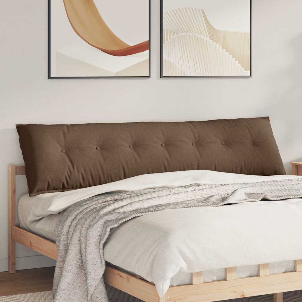 Cuscino per Schiena Marrone 200 x 19 x 50 cm Tessuto