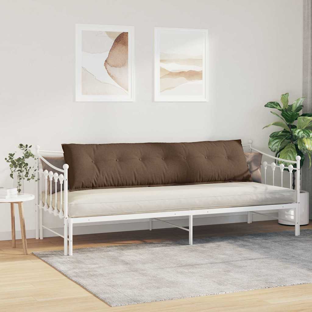 Cuscino per Schiena Marrone 200 x 19 x 50 cm Tessuto