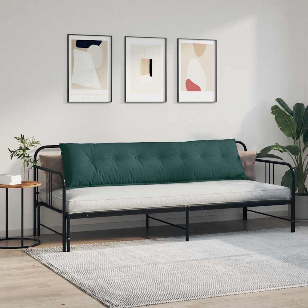 Cuscino per Schiena Verde Scuro 200 x 19 x 50 cm Tessuto
