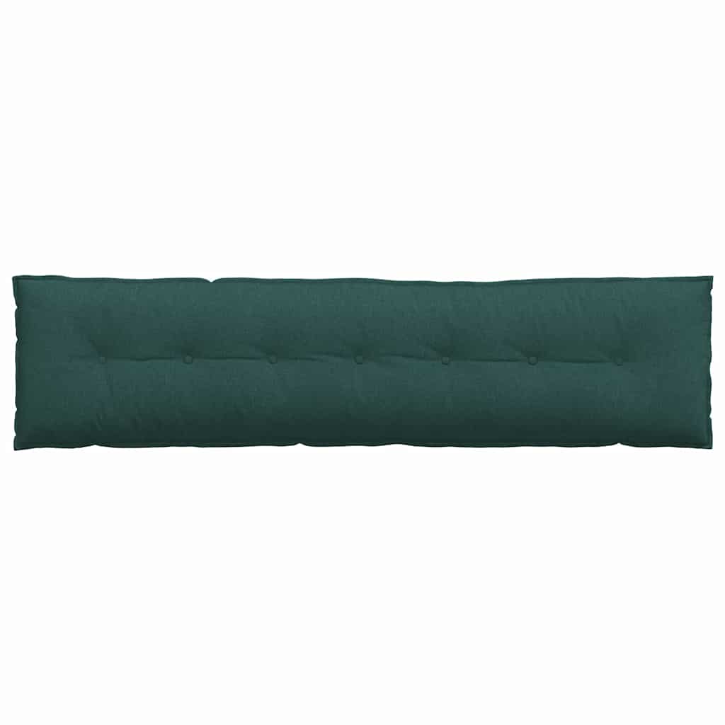 Cuscino per Schiena Verde Scuro 200 x 19 x 50 cm Tessuto