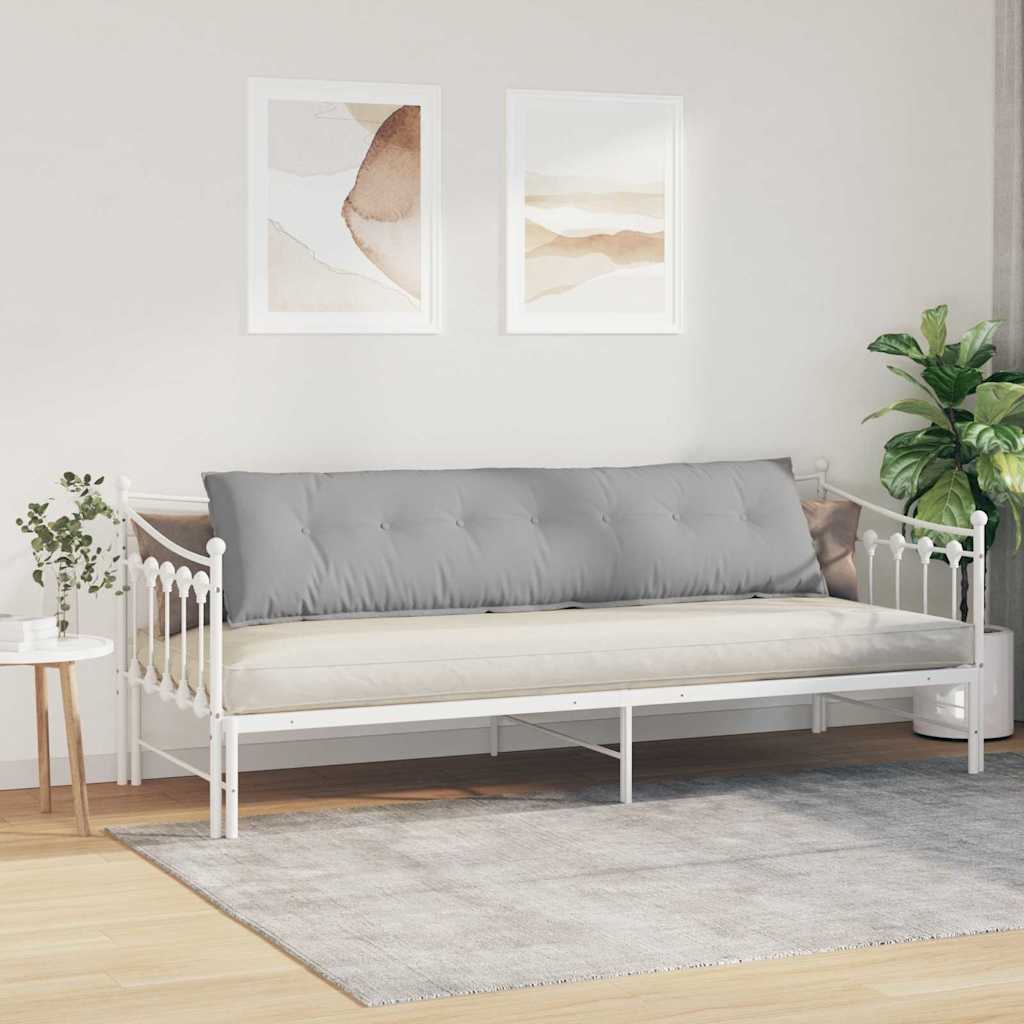 Cuscino per Schiena Grigio Nuvola 200 x 19 x 50 cm Tessuto