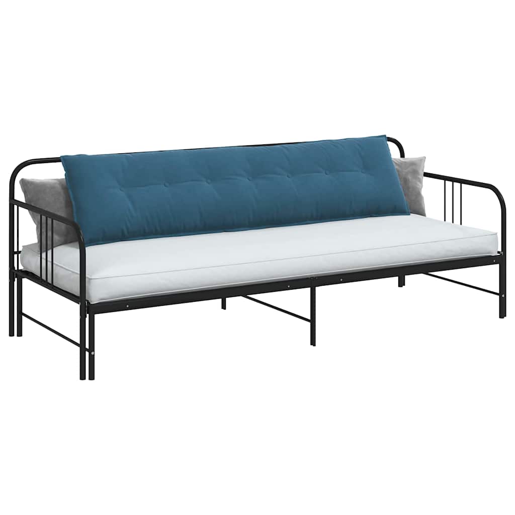 Cuscino per Schiena Blu 200 x 50 cm Tessuto in Cords