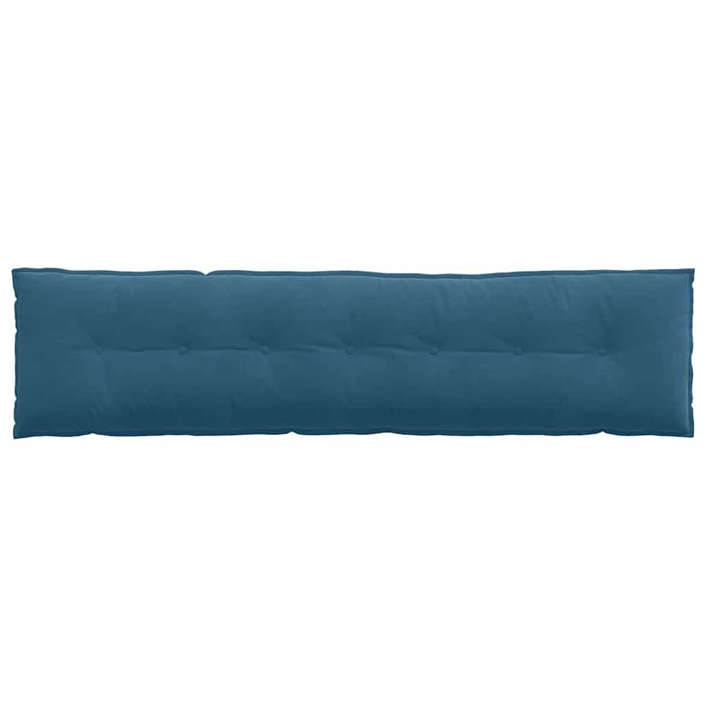 Cuscino per Schiena Blu 200 x 50 cm Tessuto in Cords