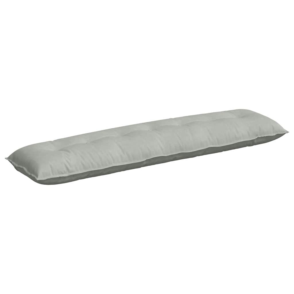 Cuscino per Schiena Grigio Chiaro 200 x 50 cm Tessuto in Cords
