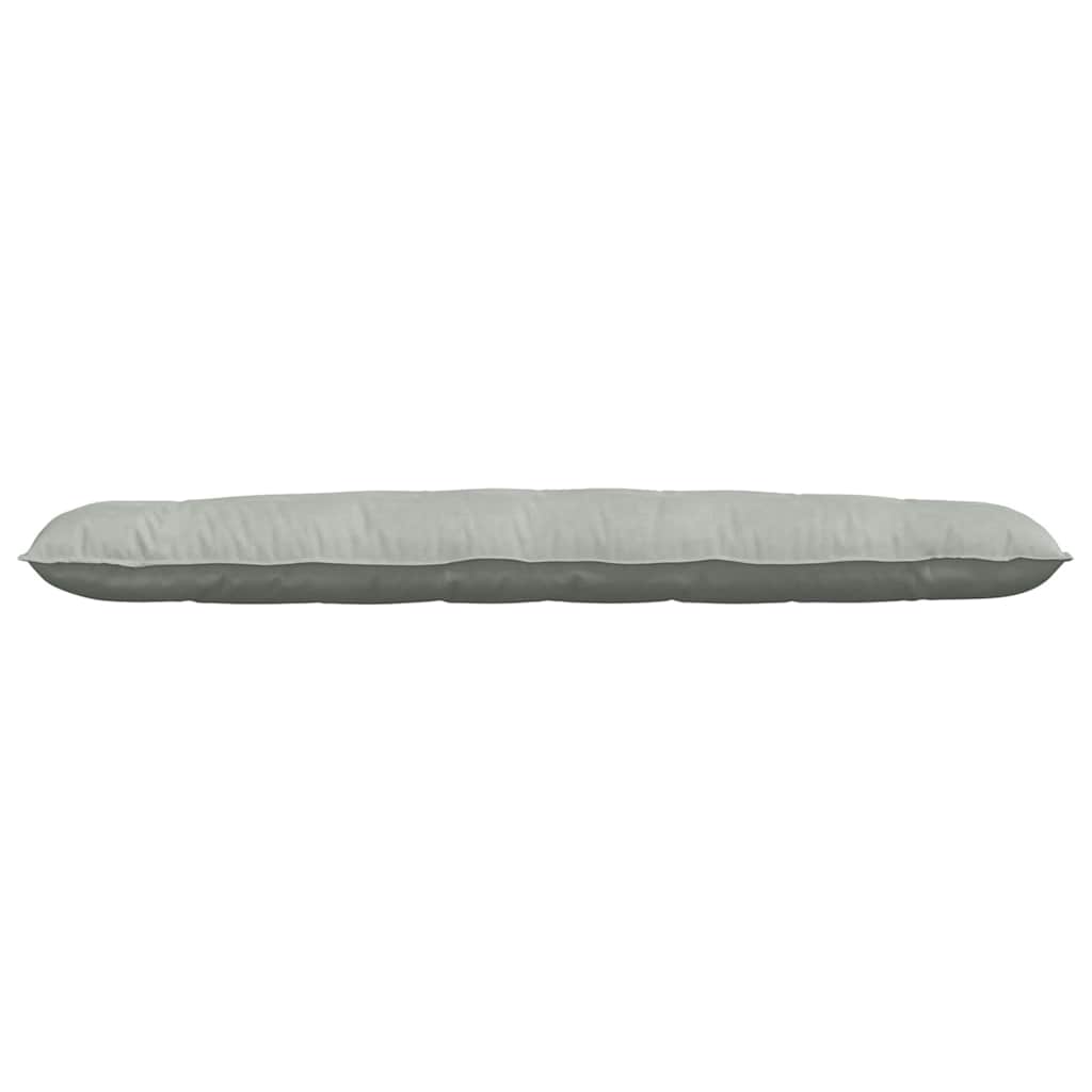 Cuscino per Schiena Grigio Chiaro 200 x 50 cm Tessuto in Cords