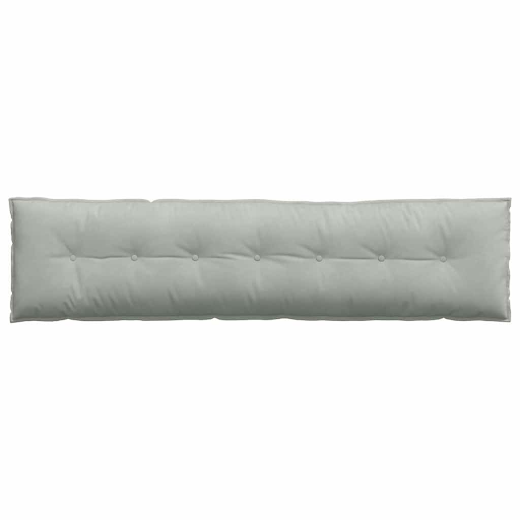 Cuscino per Schiena Grigio Chiaro 200 x 50 cm Tessuto in Cords