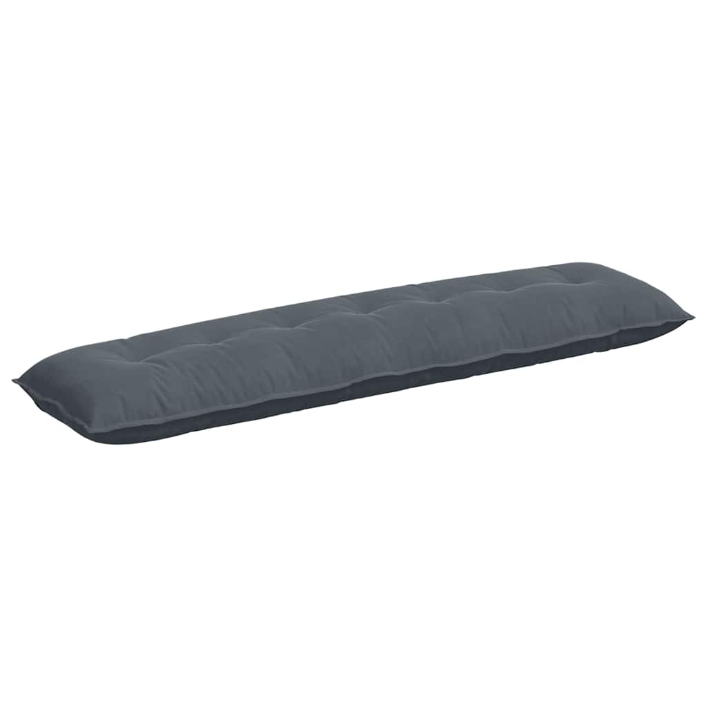 Cuscino per Schiena Grigio Scuro 200 x 50 cm Tessuto in Cords