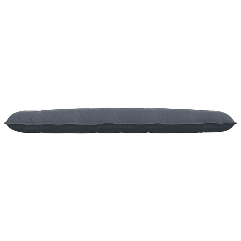 Cuscino per Schiena Grigio Scuro 200 x 50 cm Tessuto in Cords