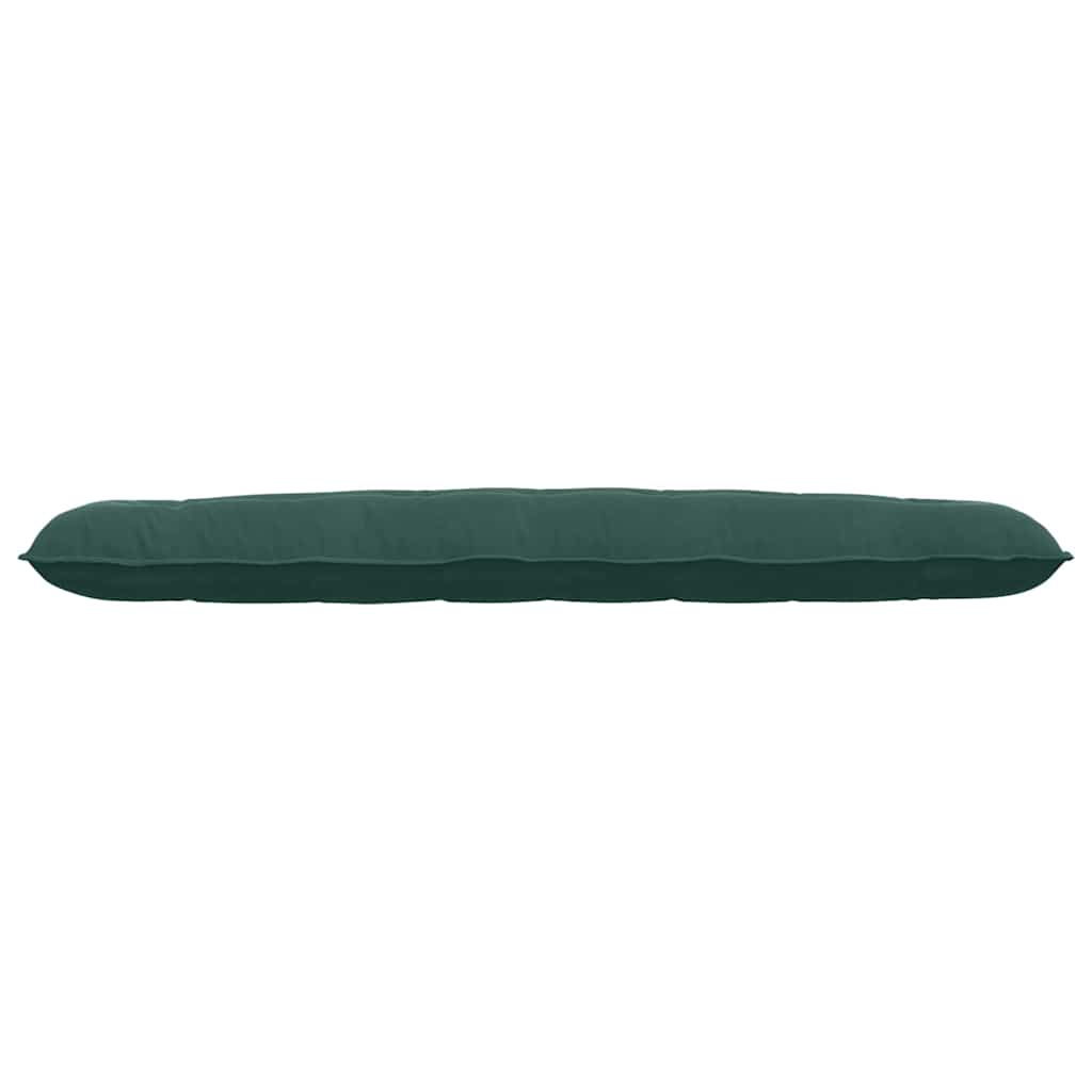 Cuscino per Schiena Verde Scuro 200 x 50 cm Tessuto in Cords