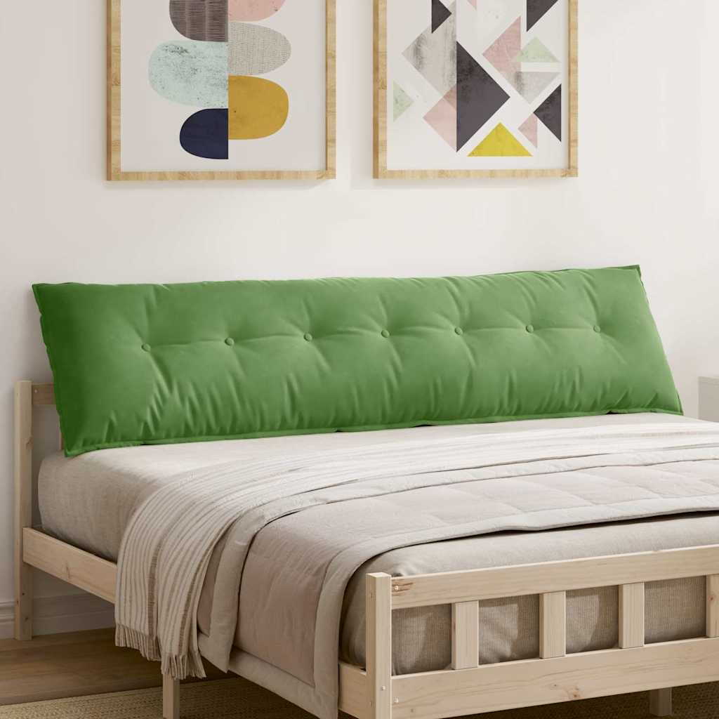 Cuscino per Schiena Verde chiaro 200 x 50 cm Tessuto in Cords