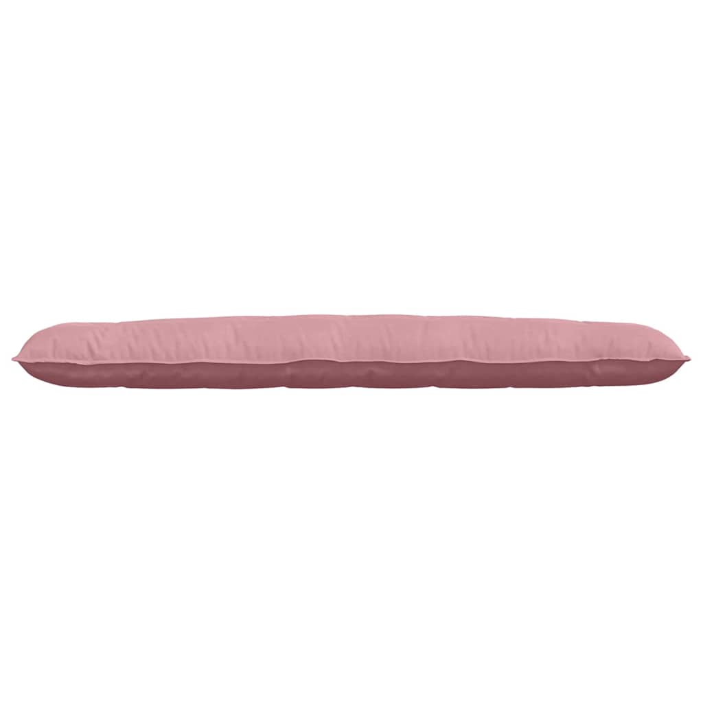 Cuscino per Schiena Rosa 200 x 50 cm Tessuto in Cords