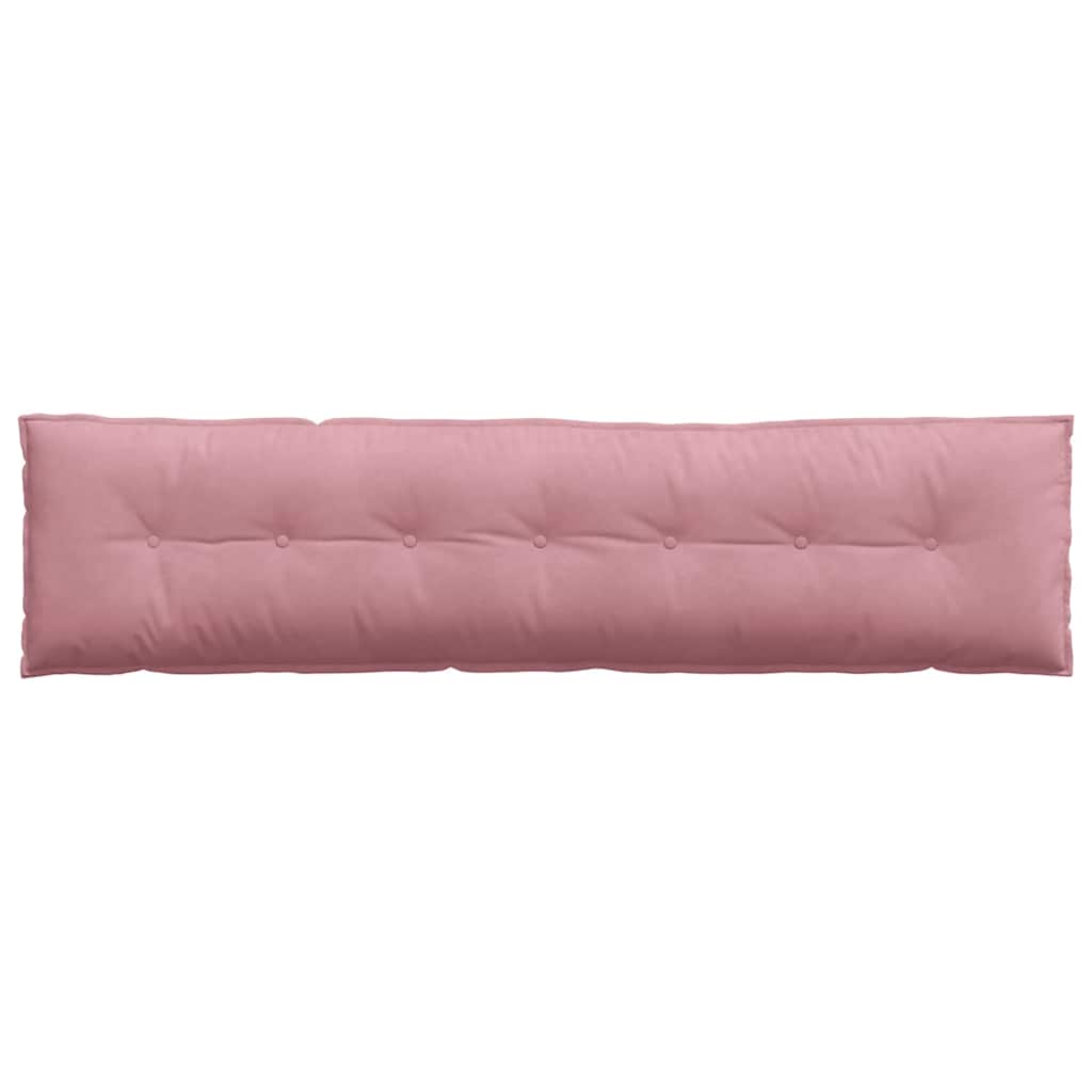 Cuscino per Schiena Rosa 200 x 50 cm Tessuto in Cords