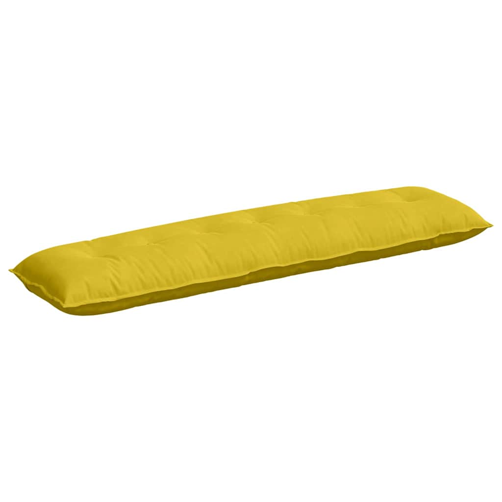 Cuscino per Schiena Giallo 200 x 50 cm Tessuto in Cords