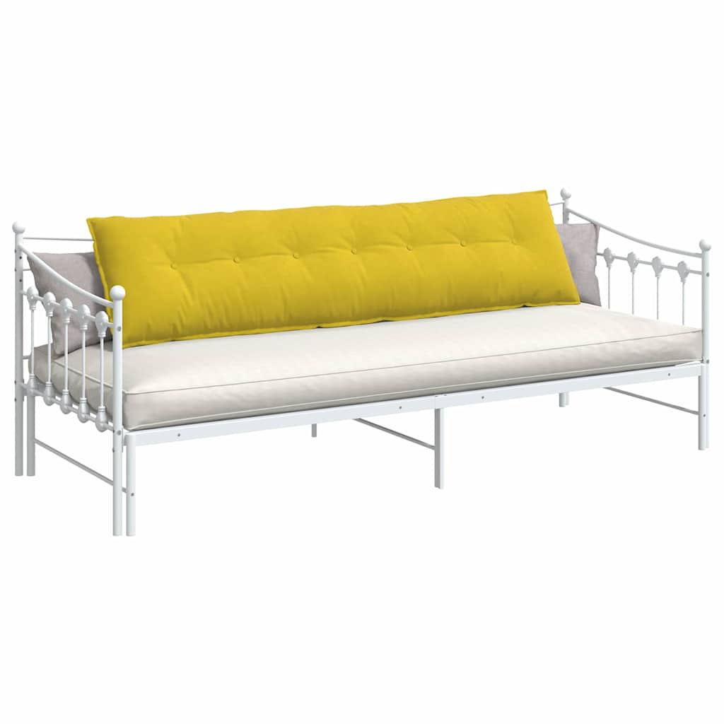 Cuscino per Schiena Giallo 200 x 50 cm Tessuto in Cords