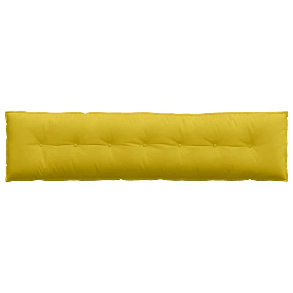 Cuscino per Schiena Giallo 200 x 50 cm Tessuto in Cords