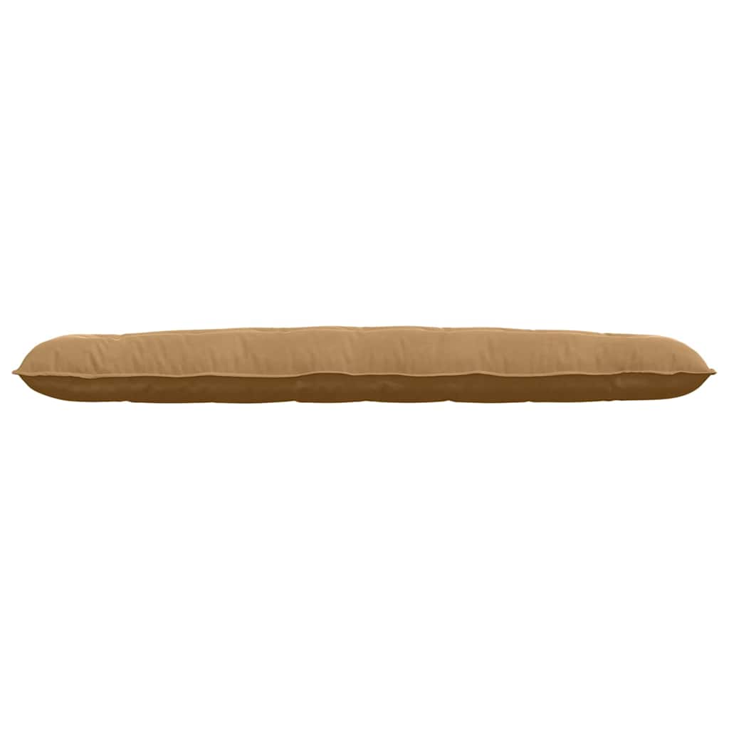 Cuscino per Schiena Marrone 200 x 50 cm Tessuto in Cords