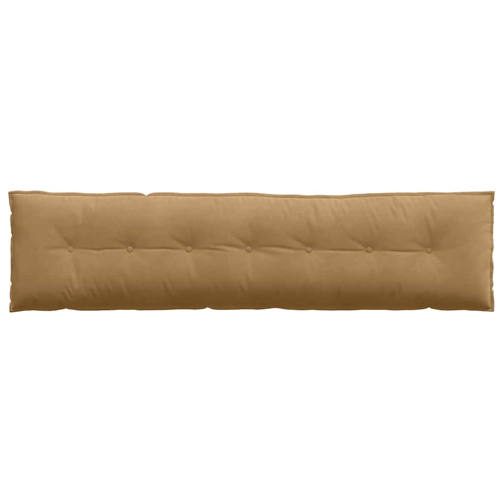 Cuscino per Schiena Marrone 200 x 50 cm Tessuto in Cords