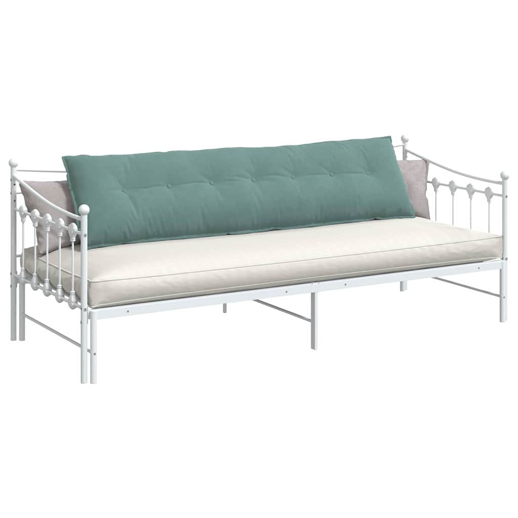 Cuscino per Schiena Verde Mare 200 x 50 cm Tessuto in Cords