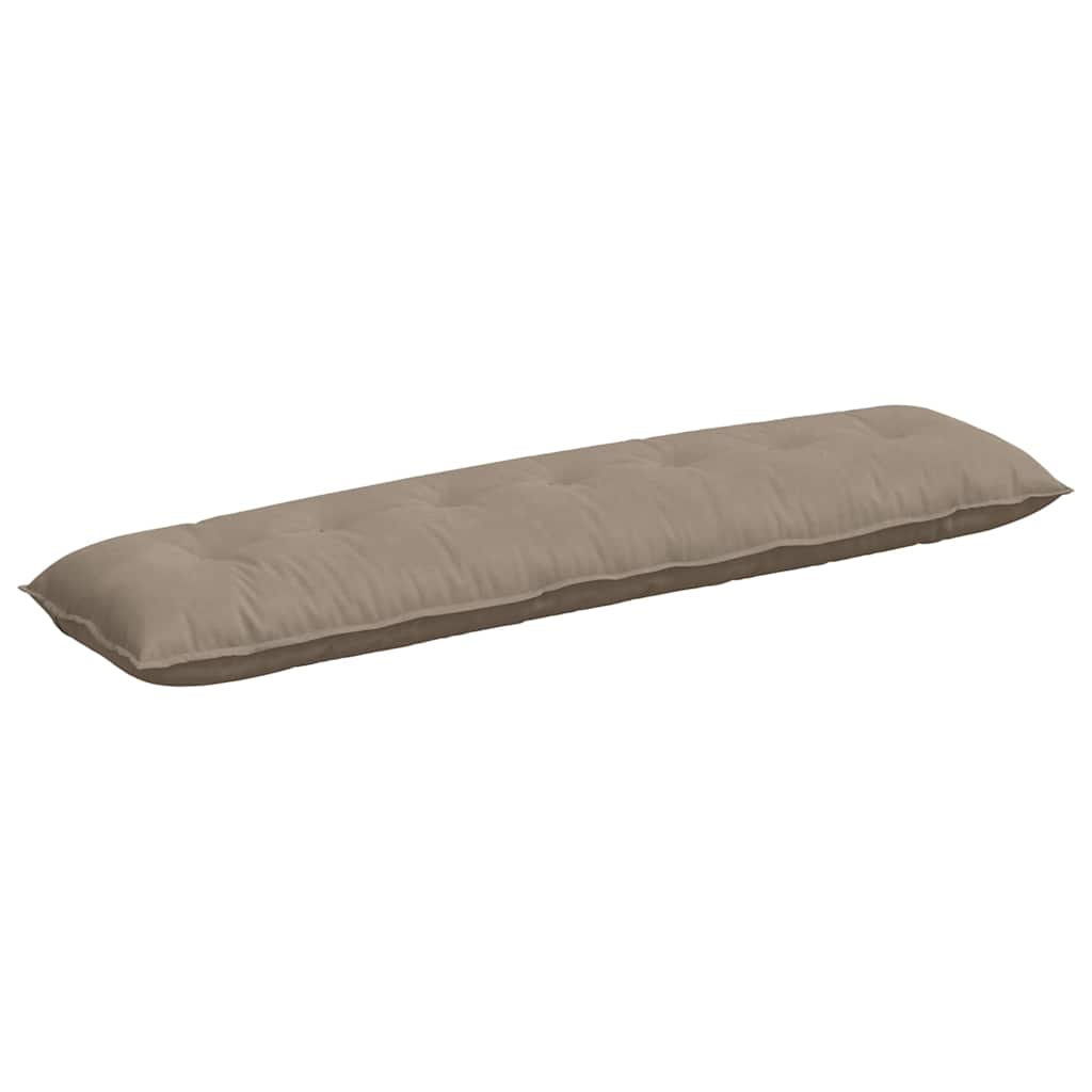Cuscino per Schiena Tortora 200 x 50 cm Tessuto in Microfibra