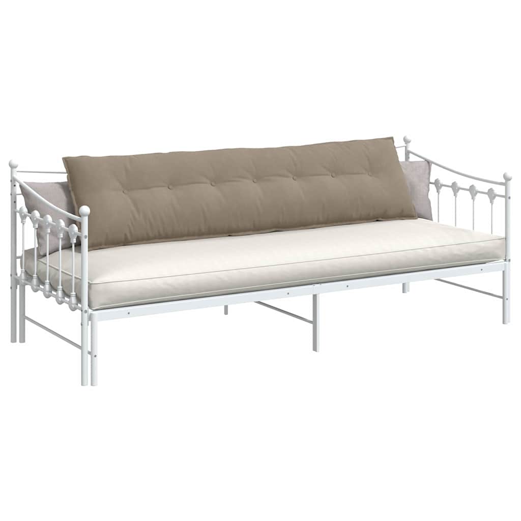 Cuscino per Schiena Tortora 200 x 50 cm Tessuto in Microfibra