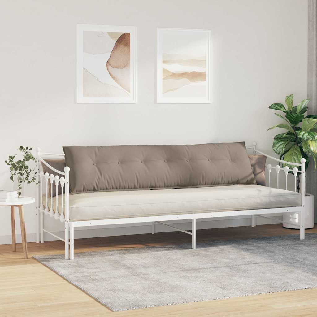 Cuscino per Schiena Tortora 200 x 50 cm Tessuto in Microfibra