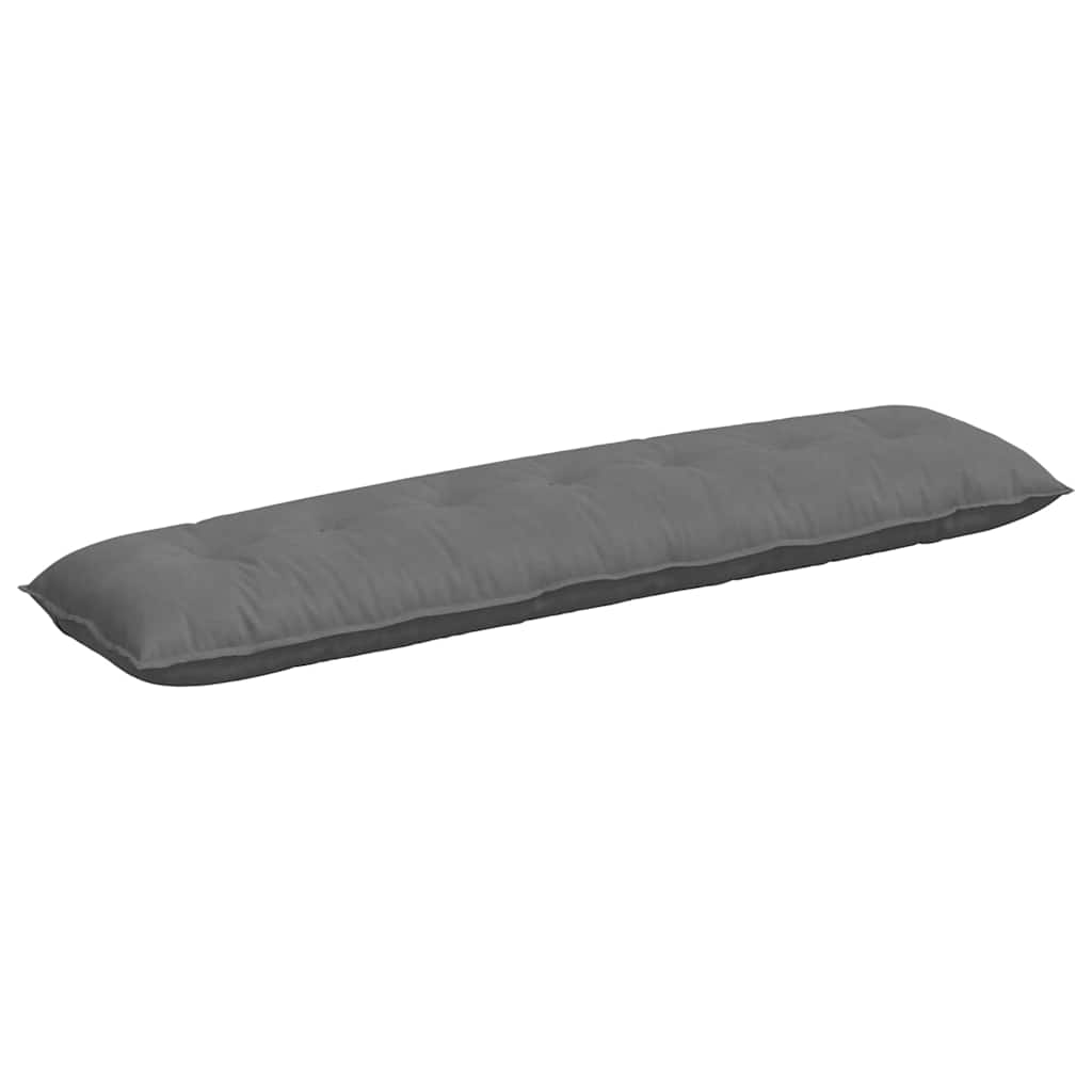 Cuscino per Schiena Grigio Scuro 200 x 50 cm