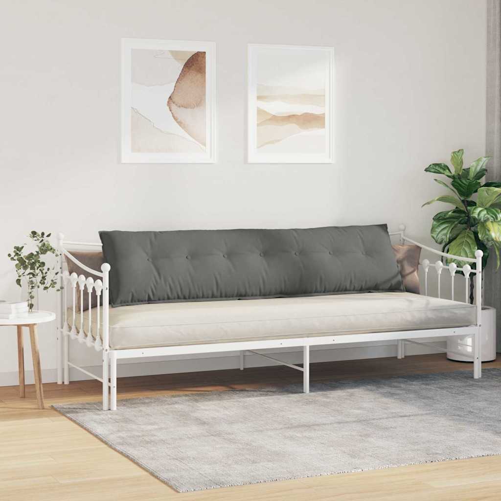 Cuscino per Schiena Grigio Scuro 200 x 50 cm