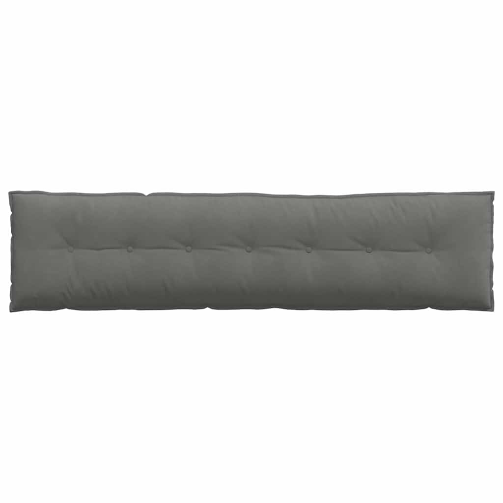 Cuscino per Schiena Grigio Scuro 200 x 50 cm