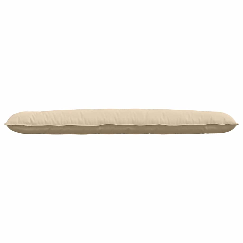 Cuscino per Schiena Crema 200 x 50 cm Tessuto in Microfibra