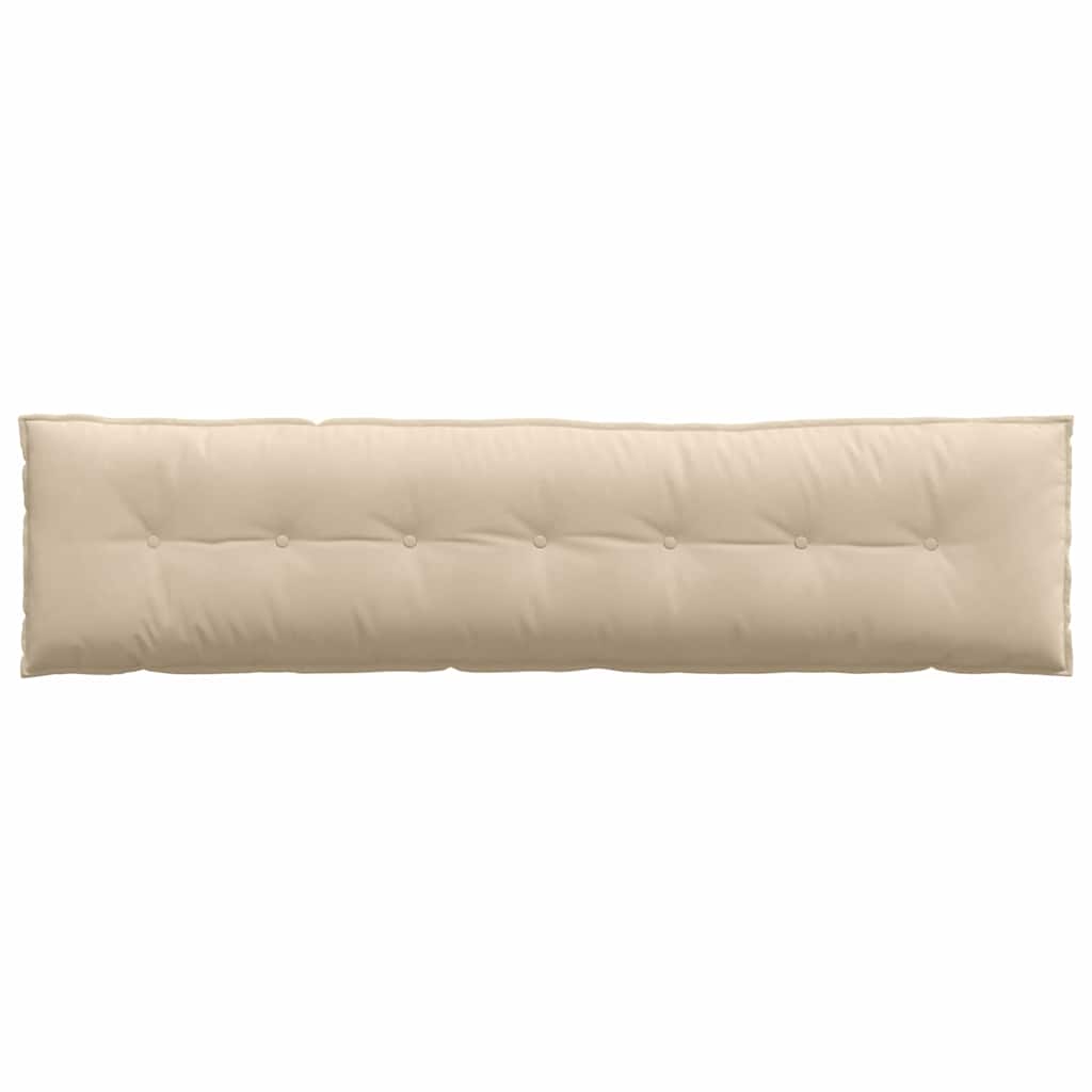 Cuscino per Schiena Crema 200 x 50 cm Tessuto in Microfibra