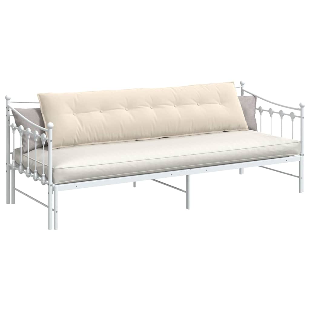 Cuscino per Schiena Beige 200 x 50 cm Tessuto in Microfibra