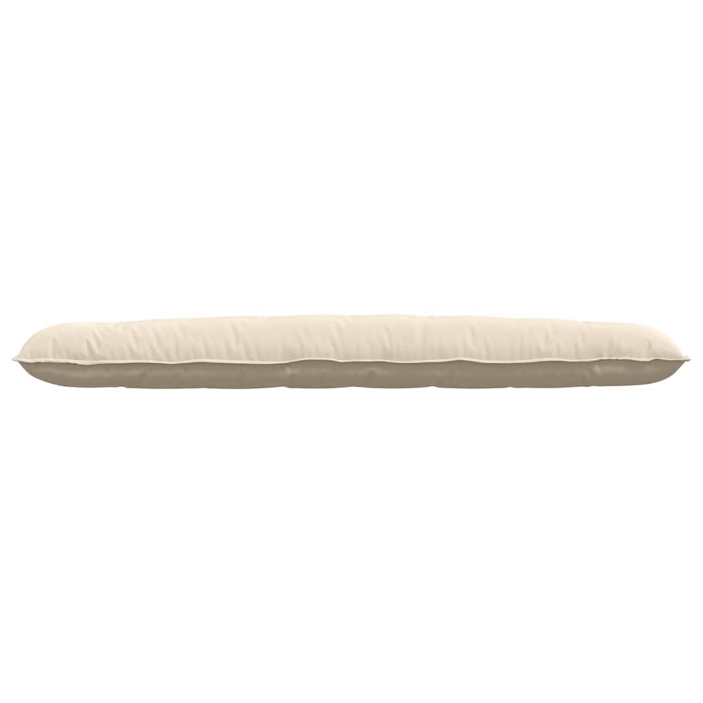 Cuscino per Schiena Beige 200 x 50 cm Tessuto in Microfibra