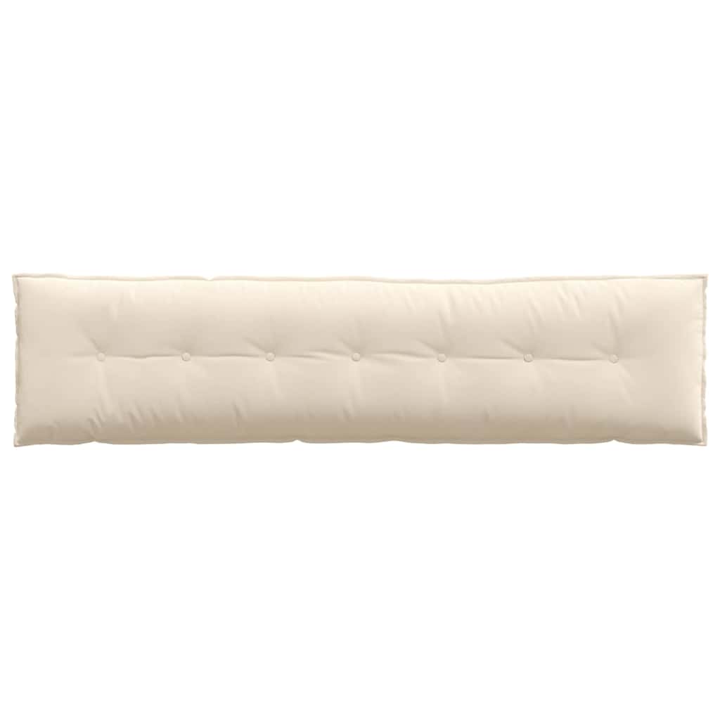 Cuscino per Schiena Beige 200 x 50 cm Tessuto in Microfibra