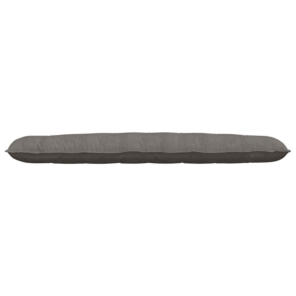 Cuscino per Schiena Grigio Chiaro 200 x 50 cm Tessuto in Cords