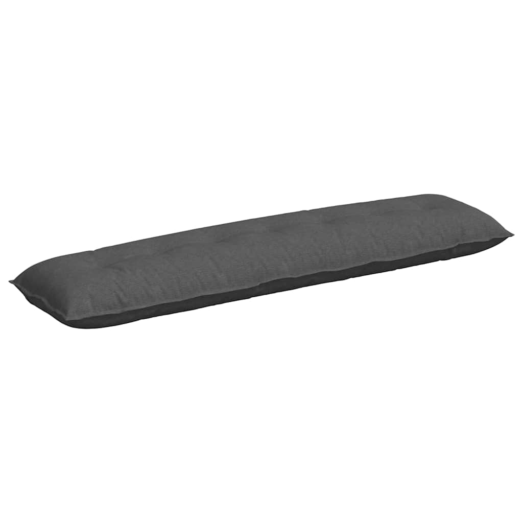 Cuscino per Schiena Grigio Scuro 200 x 50 cm Tessuto in Cords