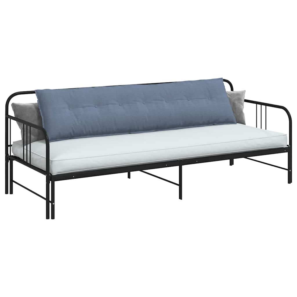 Cuscino per Schiena Blu 200 x 50 cm Tessuto in Cords