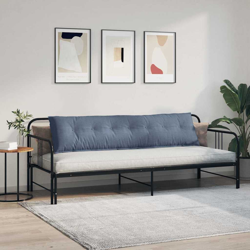 Cuscino per Schiena Blu 200 x 50 cm Tessuto in Cords