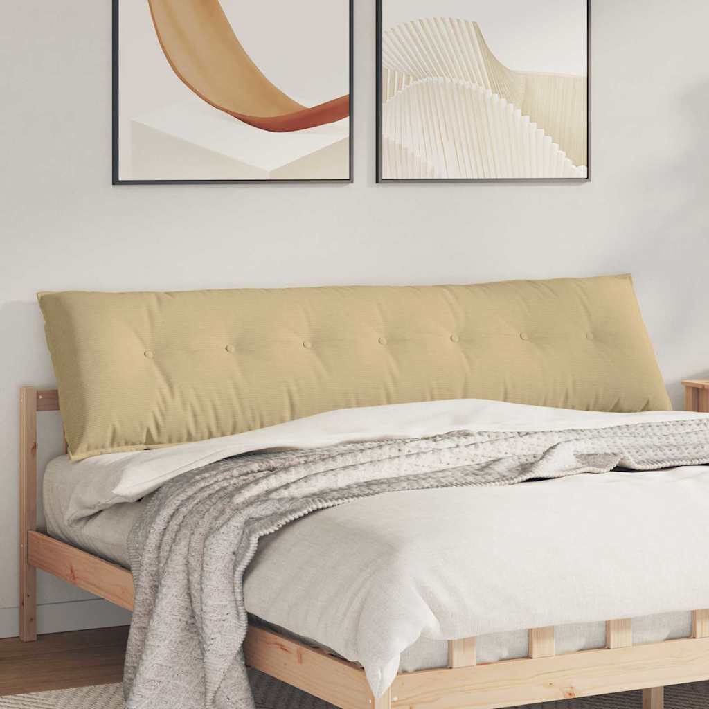 Cuscino per Schiena Grigio Verde 200 x 50 cm Tessuto in Cords