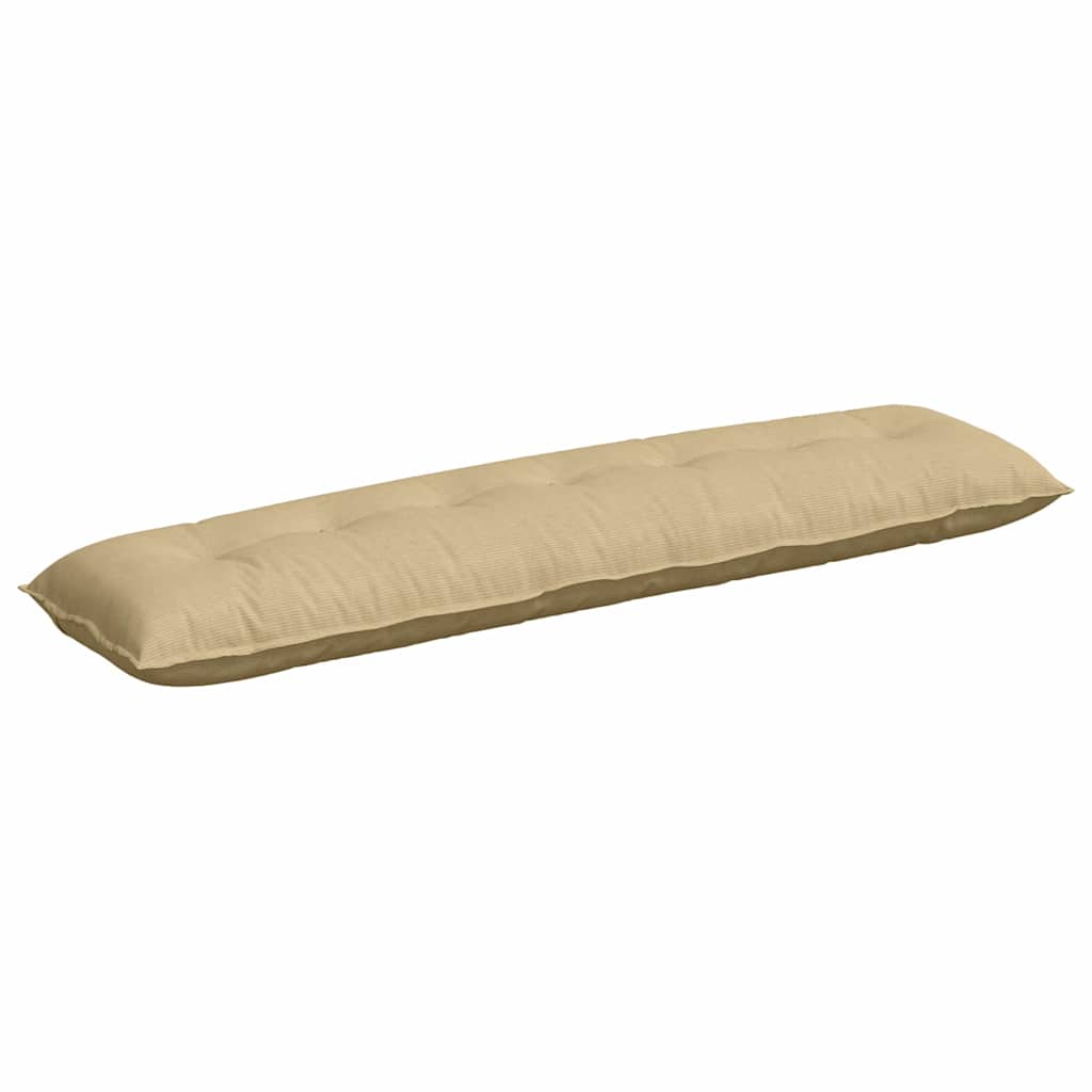 Cuscino per Schiena Grigio Verde 200 x 50 cm Tessuto in Cords