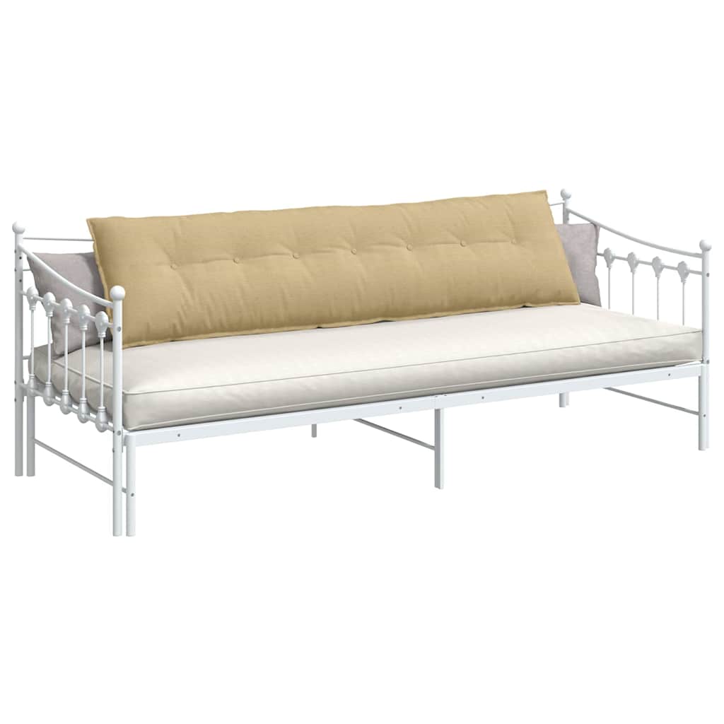 Cuscino per Schiena Grigio Verde 200 x 50 cm Tessuto in Cords