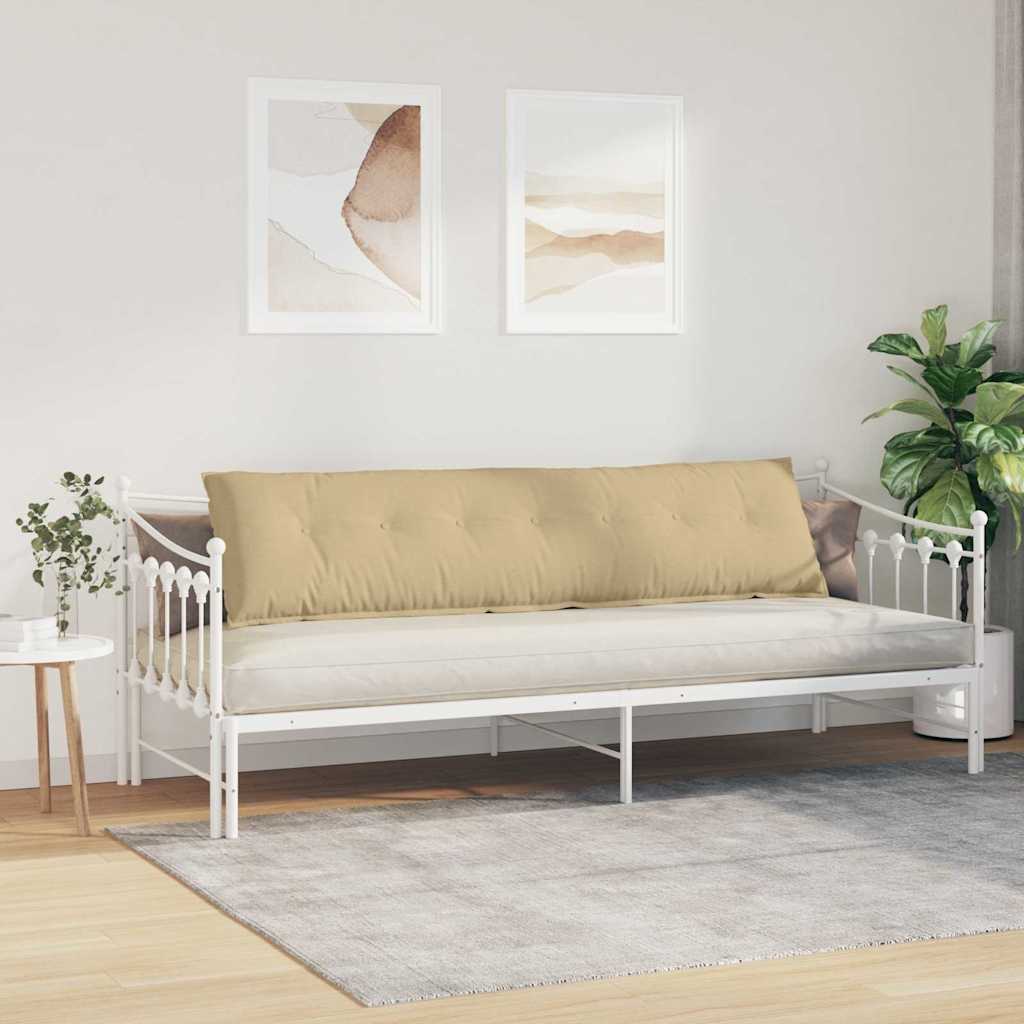 Cuscino per Schiena Grigio Verde 200 x 50 cm Tessuto in Cords