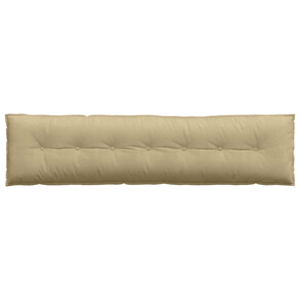 Cuscino per Schiena Grigio Verde 200 x 50 cm Tessuto in Cords